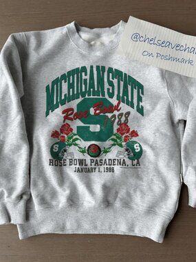 Michigan State Spartans 1988 Rose Bowl Sweatshirt, Michigan State University Tee